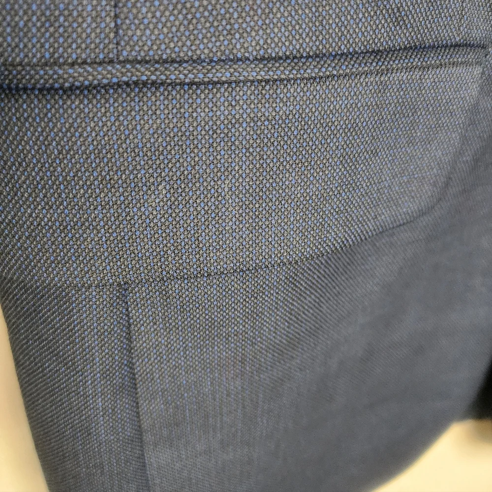 Calvin Klein Wool Slim Fit Suit Jacket in Blue Size 40L